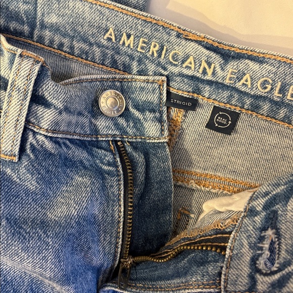 AE Strigid Ripped Highest Waist Baggy Straight Jean - Picture 11 of 13